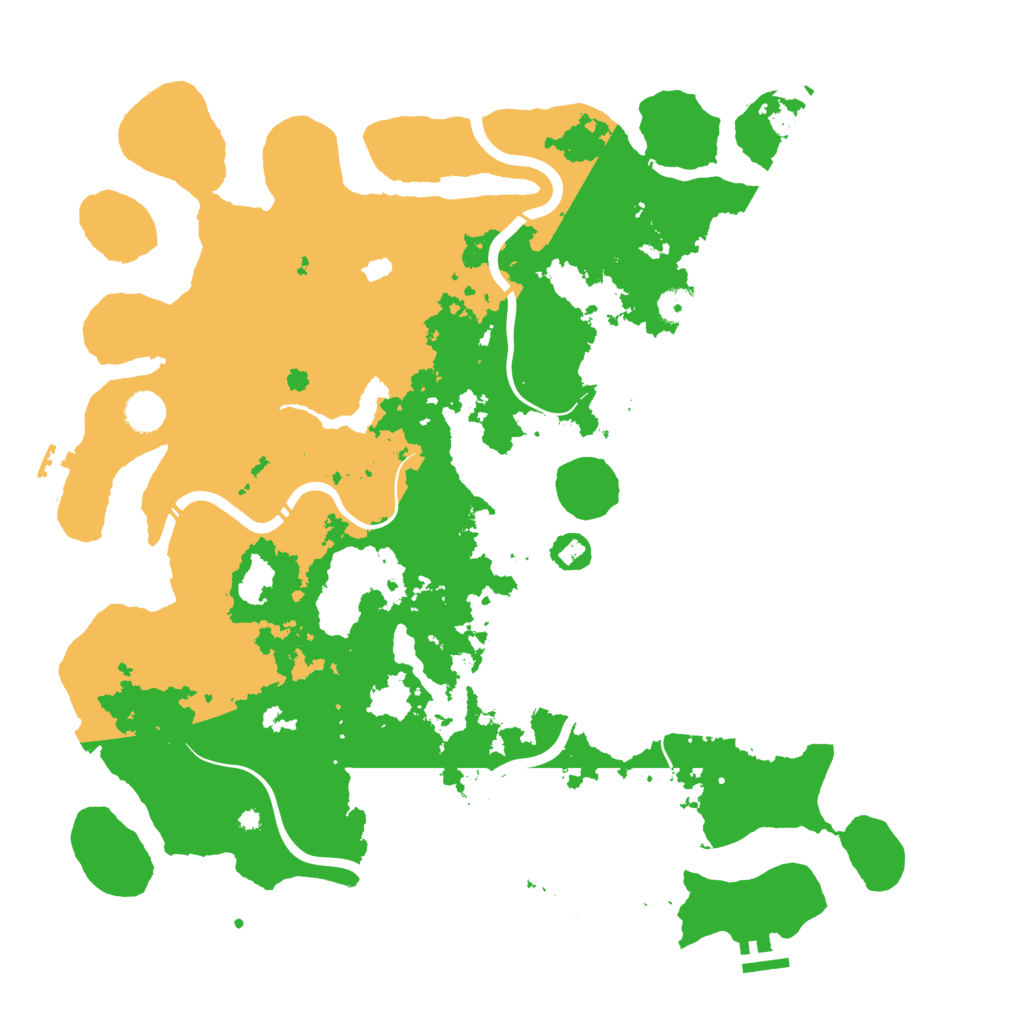 Biome Rust Map: Procedural Map, Size: 4400, Seed: 3232025