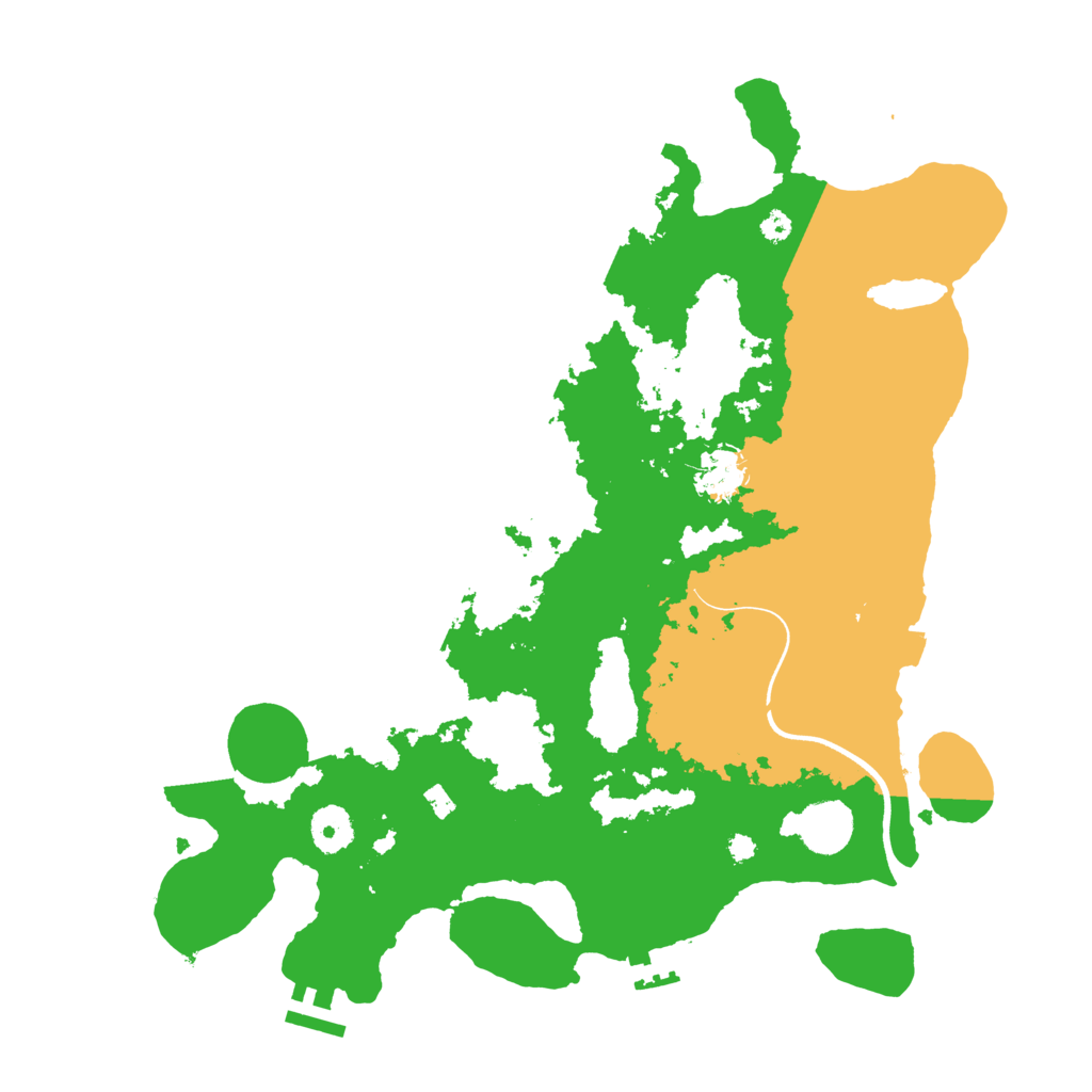 Biome Rust Map: Procedural Map, Size: 3650, Seed: 29460309