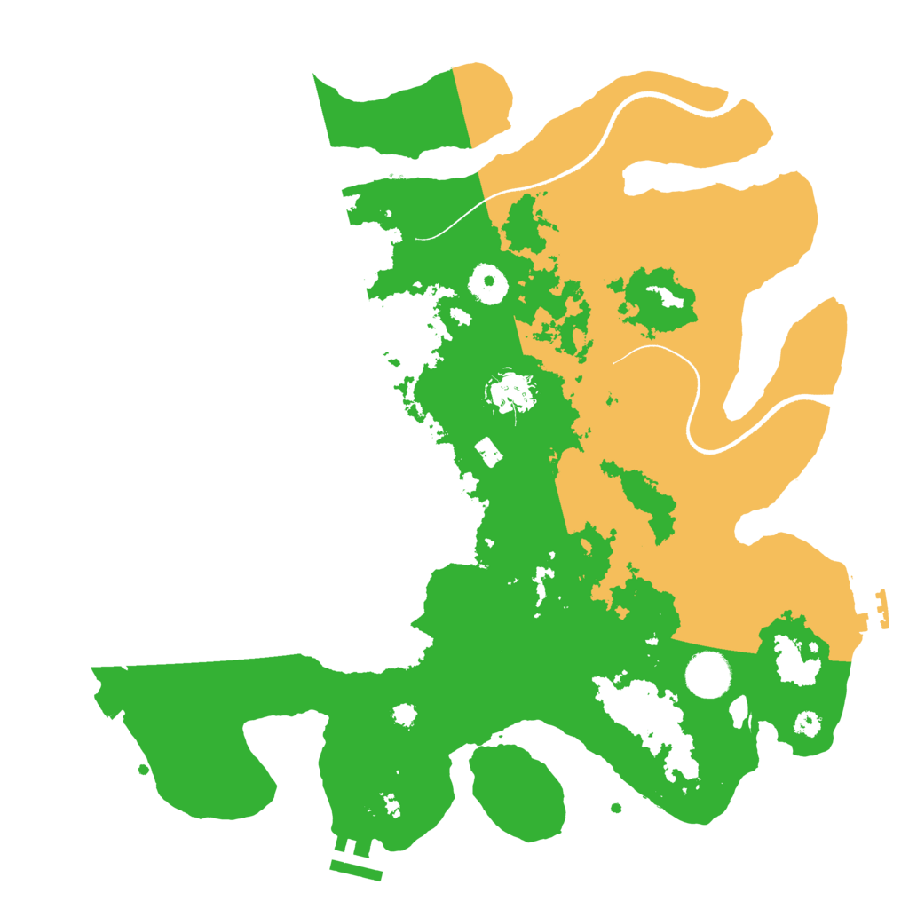 Biome Rust Map: Procedural Map, Size: 3500, Seed: 1793281206