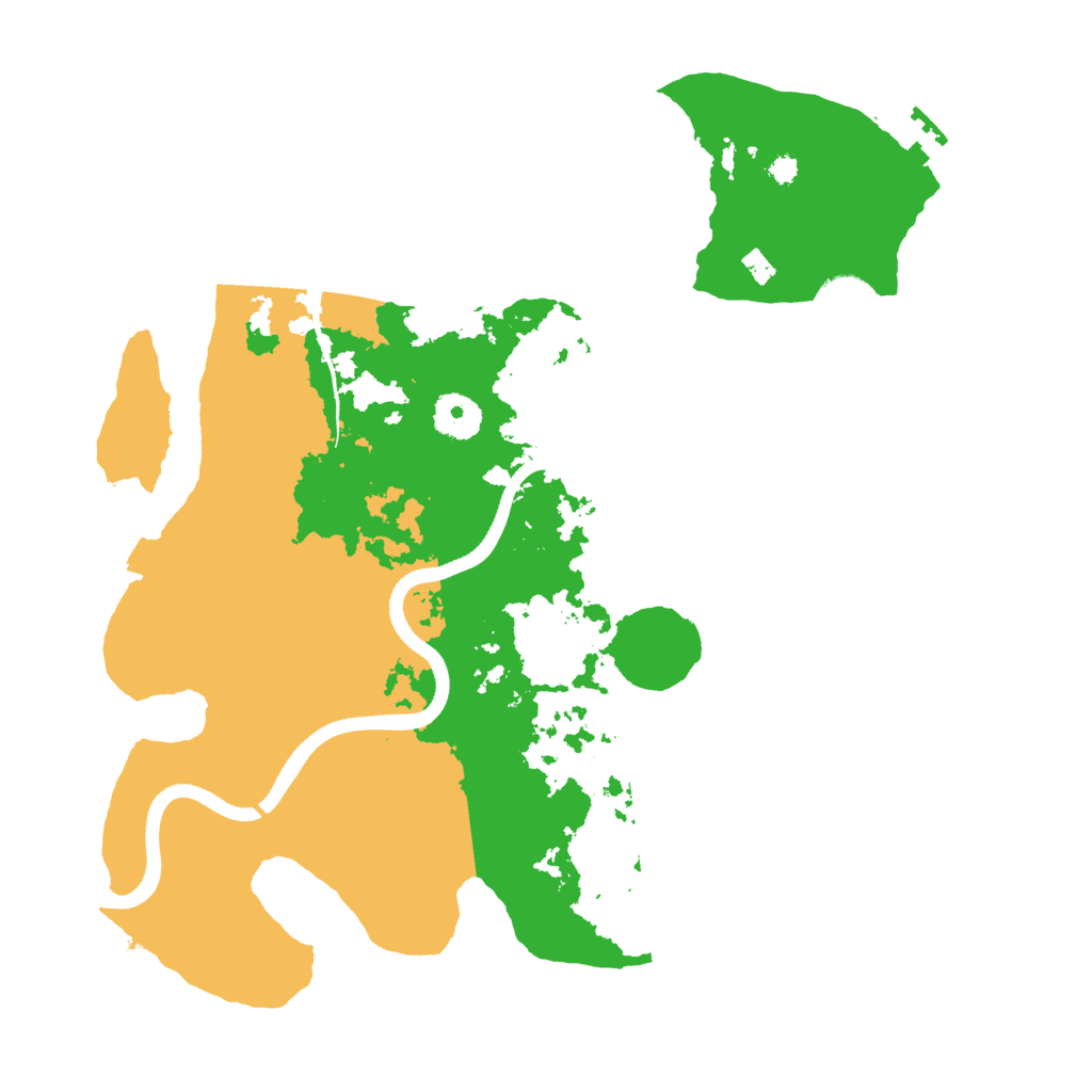 Biome Rust Map: Procedural Map, Size: 3500, Seed: 49017667