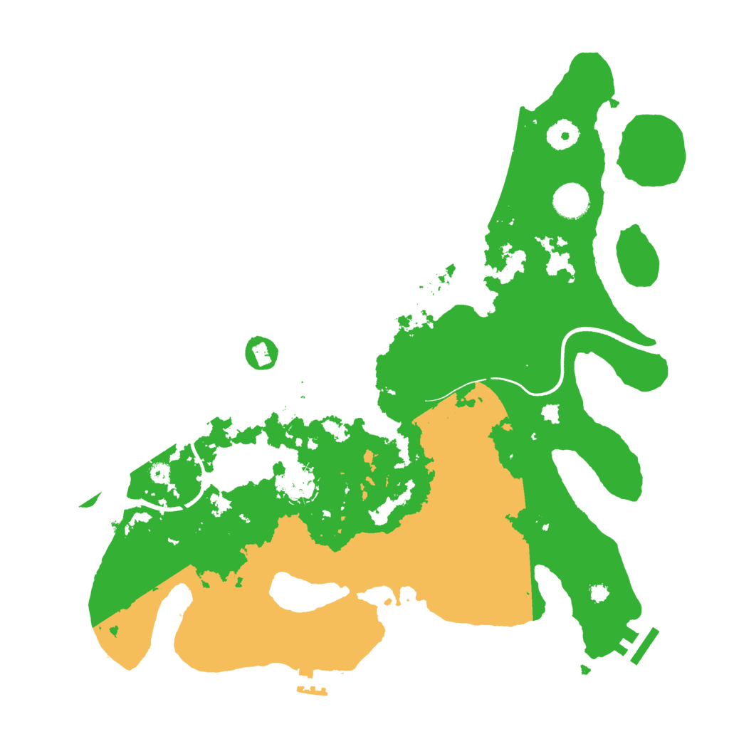 Biome Rust Map: Procedural Map, Size: 3600, Seed: 52001