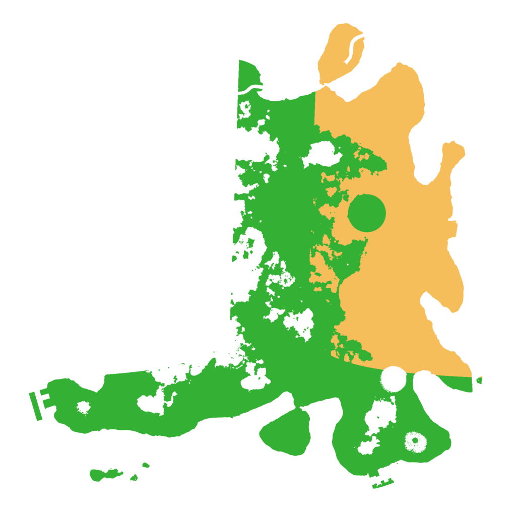 Biome Rust Map: Procedural Map, Size: 3600, Seed: 39713542
