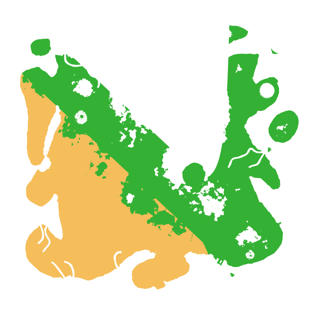 Biome Rust Map: Procedural Map, Size: 3700, Seed: 54294650