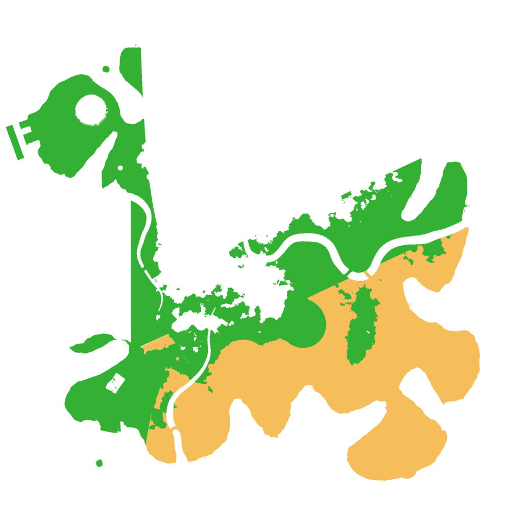 Biome Rust Map: Procedural Map, Size: 3000, Seed: 15128