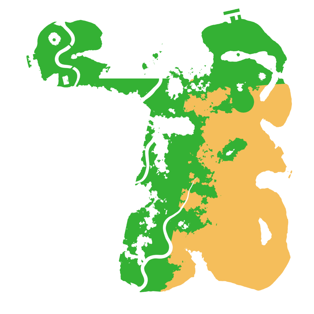 Biome Rust Map: Procedural Map, Size: 3900, Seed: 20054061