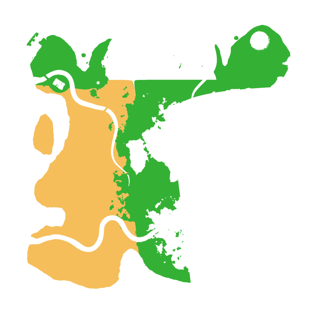 Biome Rust Map: Procedural Map, Size: 3000, Seed: 2100551427