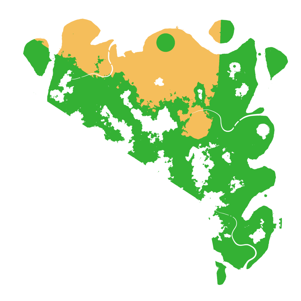 Biome Rust Map: Procedural Map, Size: 4300, Seed: 52861141