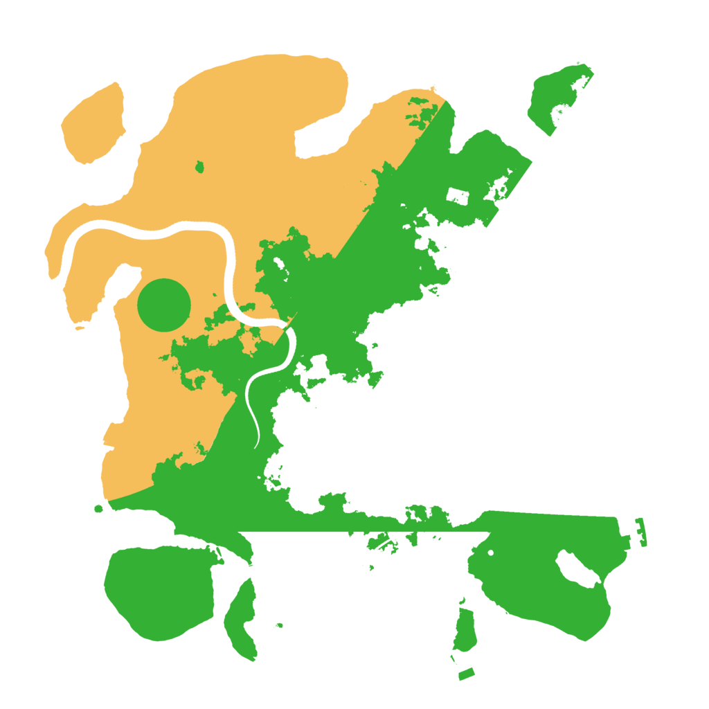 Biome Rust Map: Procedural Map, Size: 3500, Seed: 40939225