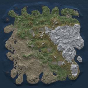 Thumbnail Rust Map: Procedural Map, Size: 4800, Seed: 906528654, 19 Monuments