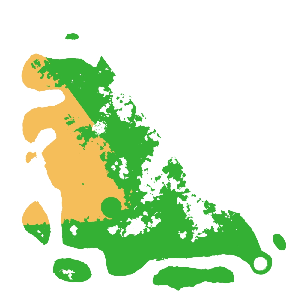 Biome Rust Map: Barren, Size: 4000, Seed: 34598