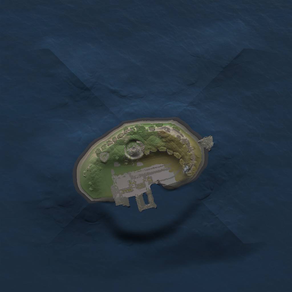 Rust Map: Procedural Map, Size: 1000, Seed: 1735584078, 4 Monuments