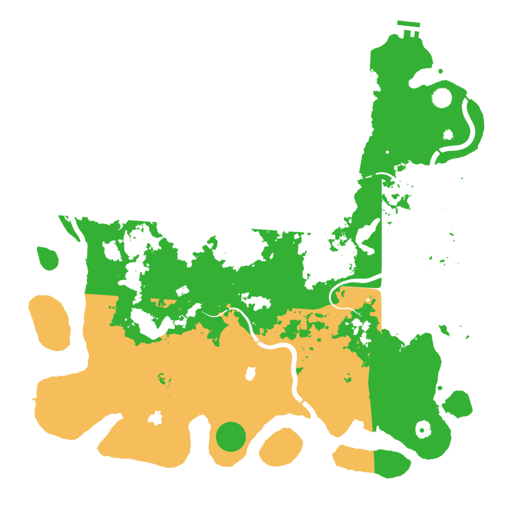 Biome Rust Map: Procedural Map, Size: 4500, Seed: 525078202