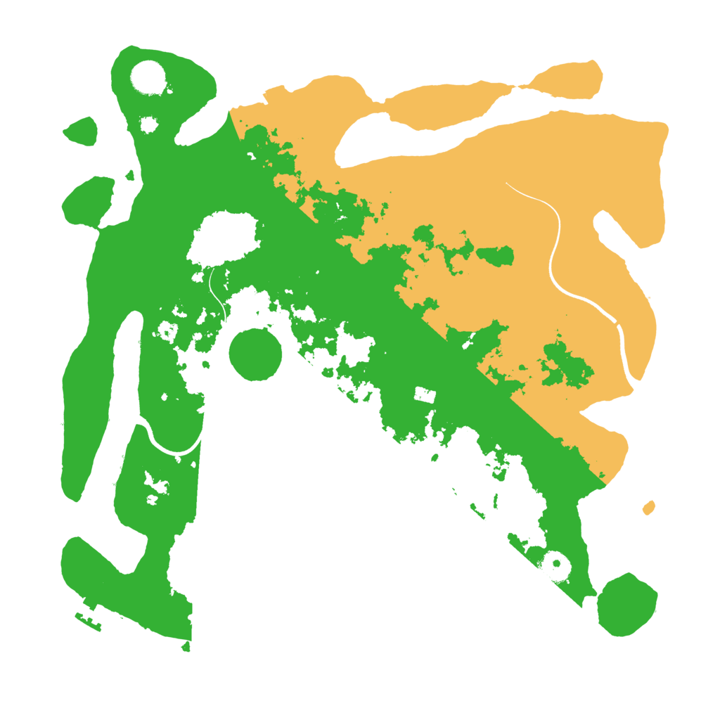 Biome Rust Map: Procedural Map, Size: 3700, Seed: 490798209