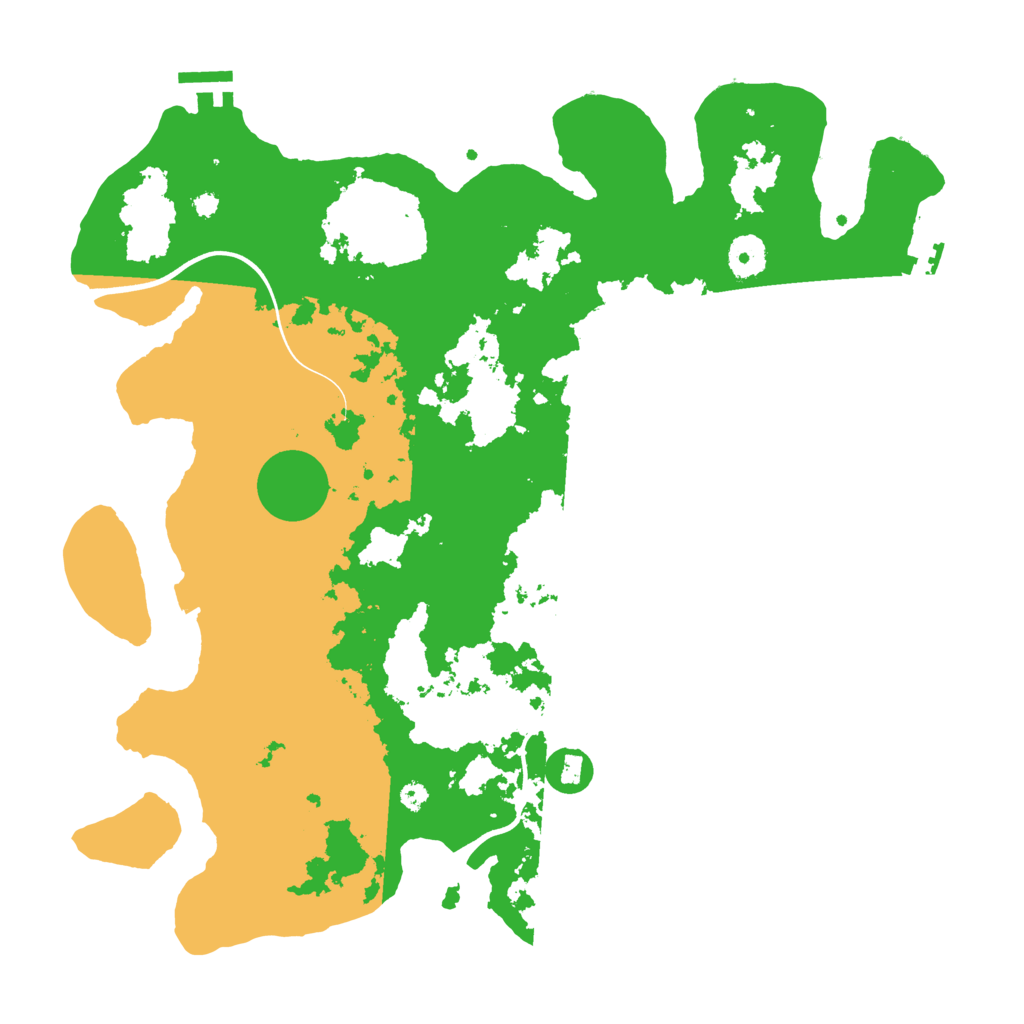 Biome Rust Map: Procedural Map, Size: 3800, Seed: 80927909