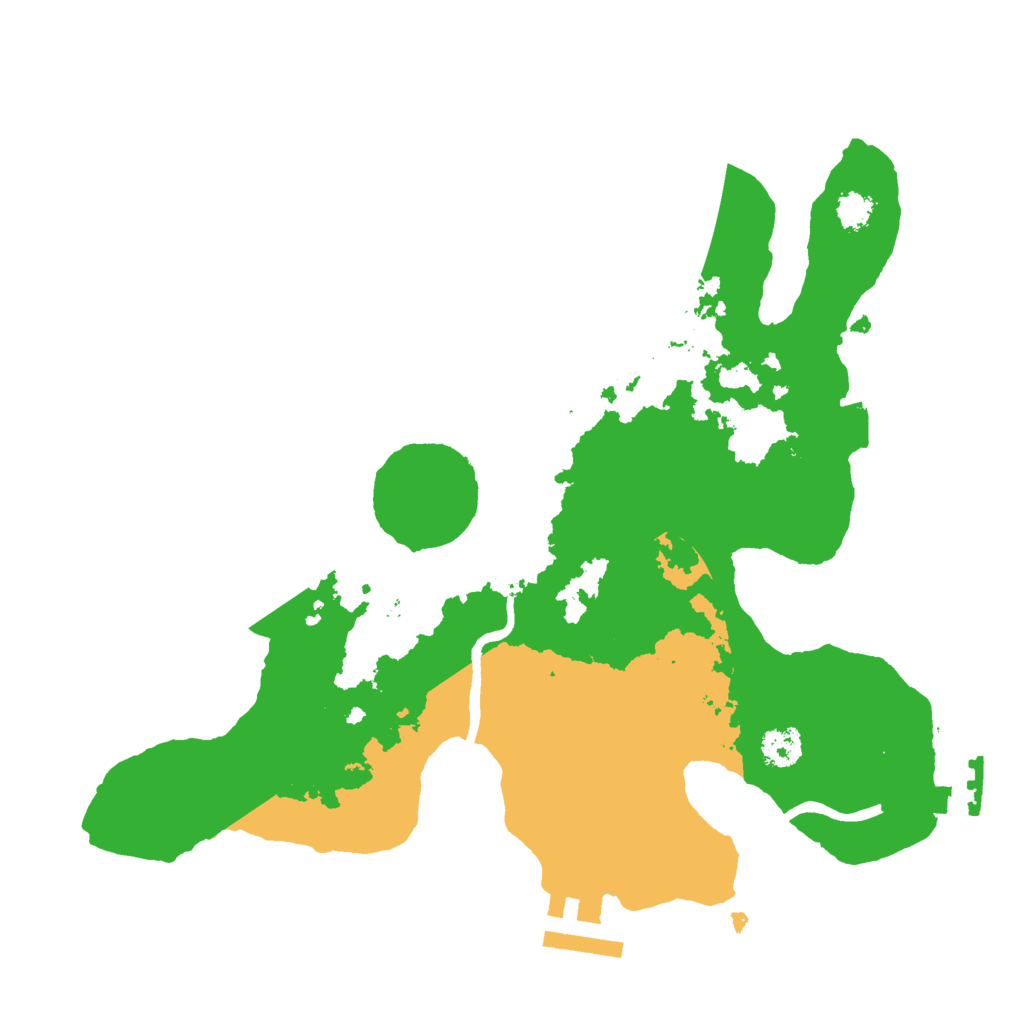 Biome Rust Map: Procedural Map, Size: 2600, Seed: 1276795432