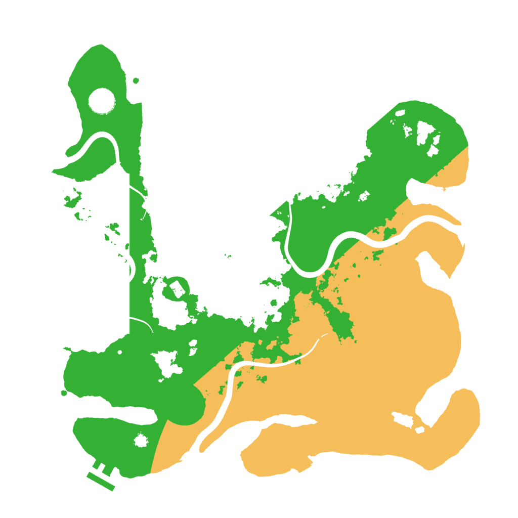 Biome Rust Map: Procedural Map, Size: 3500, Seed: 1700817583