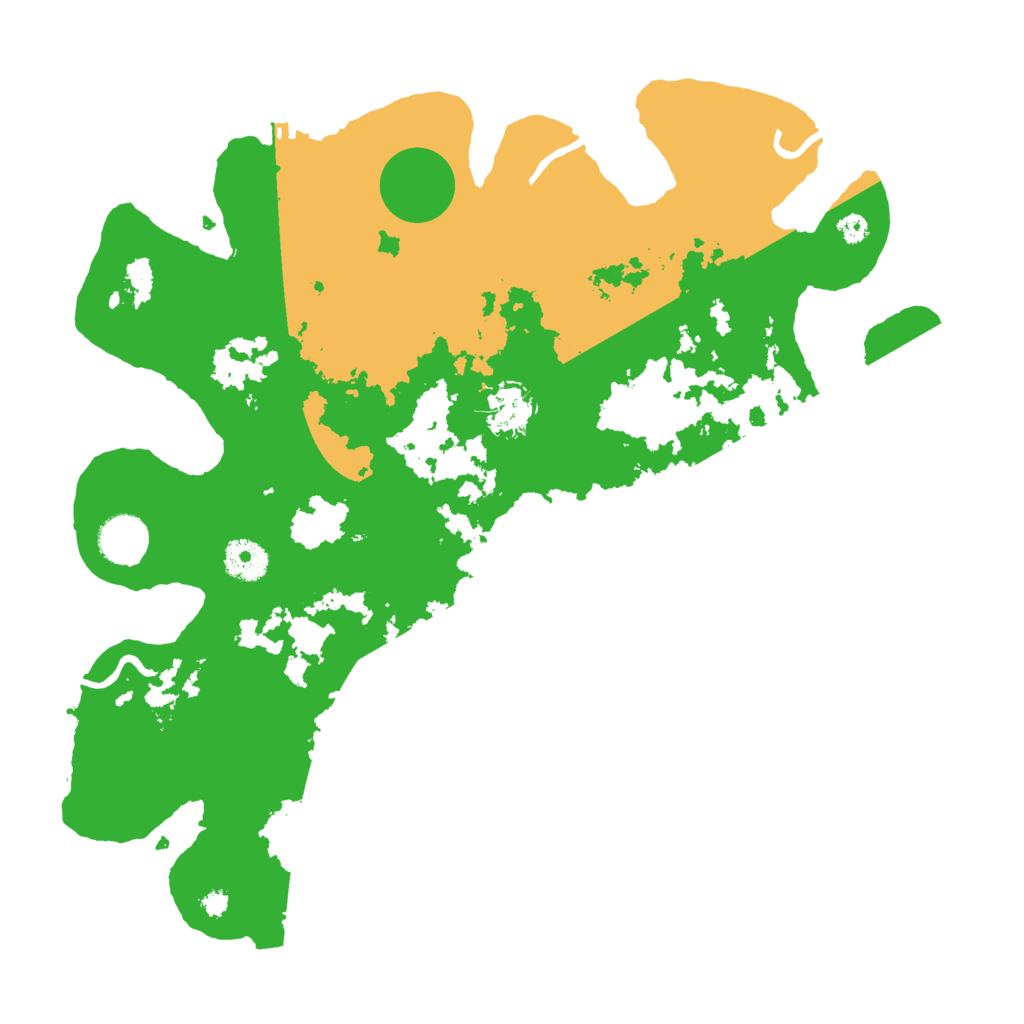 Biome Rust Map: Procedural Map, Size: 3600, Seed: 6598354