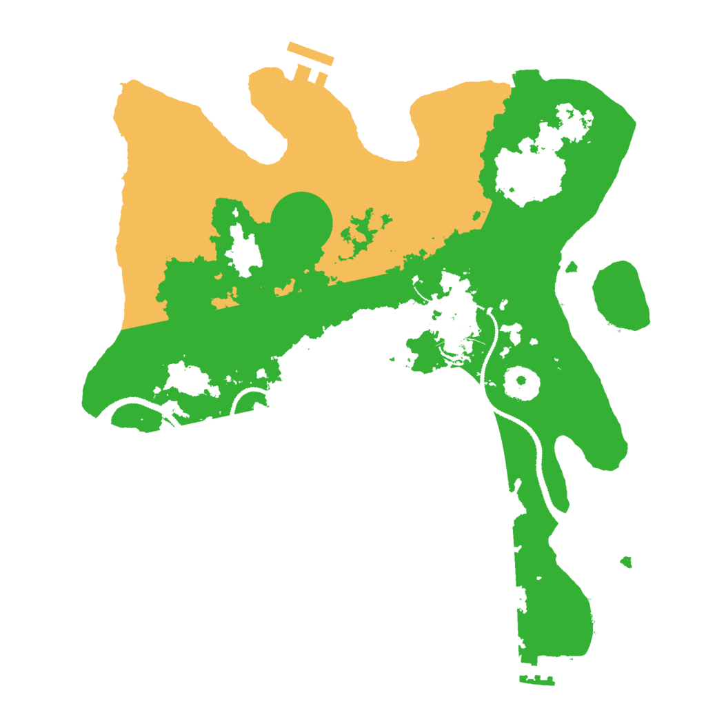 Biome Rust Map: Procedural Map, Size: 3000, Seed: 12102023