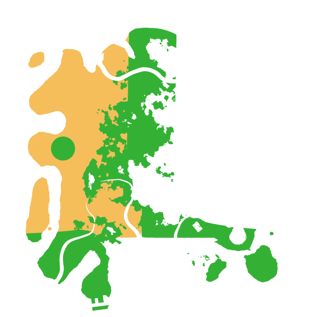 Biome Rust Map: Procedural Map, Size: 3500, Seed: 274408156