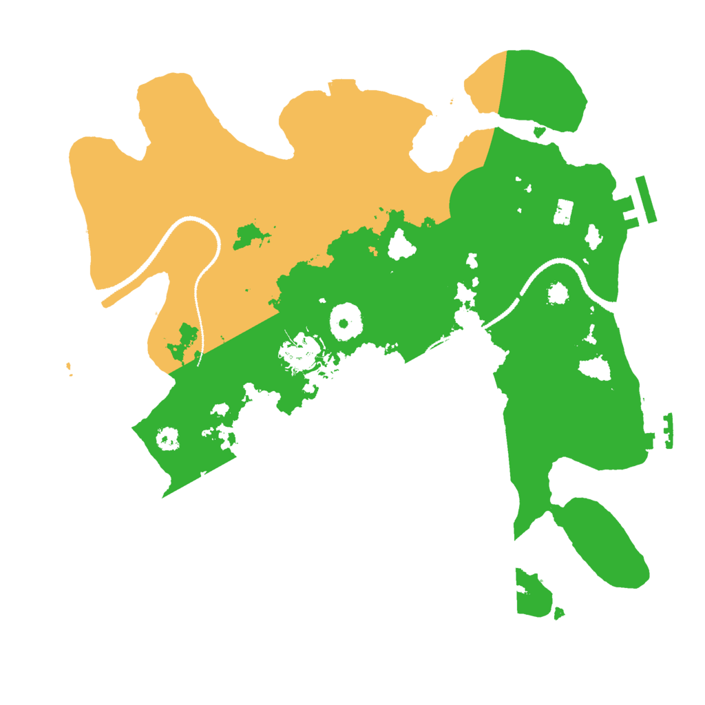 Biome Rust Map: Procedural Map, Size: 3000, Seed: 2129420986