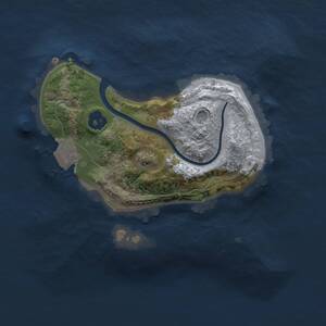 Thumbnail Rust Map: Procedural Map, Size: 1750, Seed: 1748386455, 1 Monuments