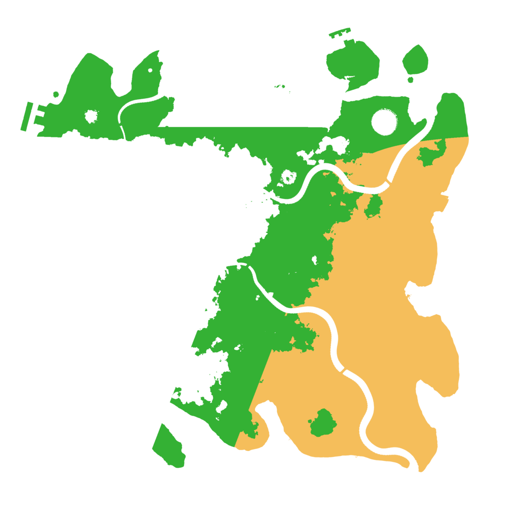 Biome Rust Map: Procedural Map, Size: 3500, Seed: 137334164