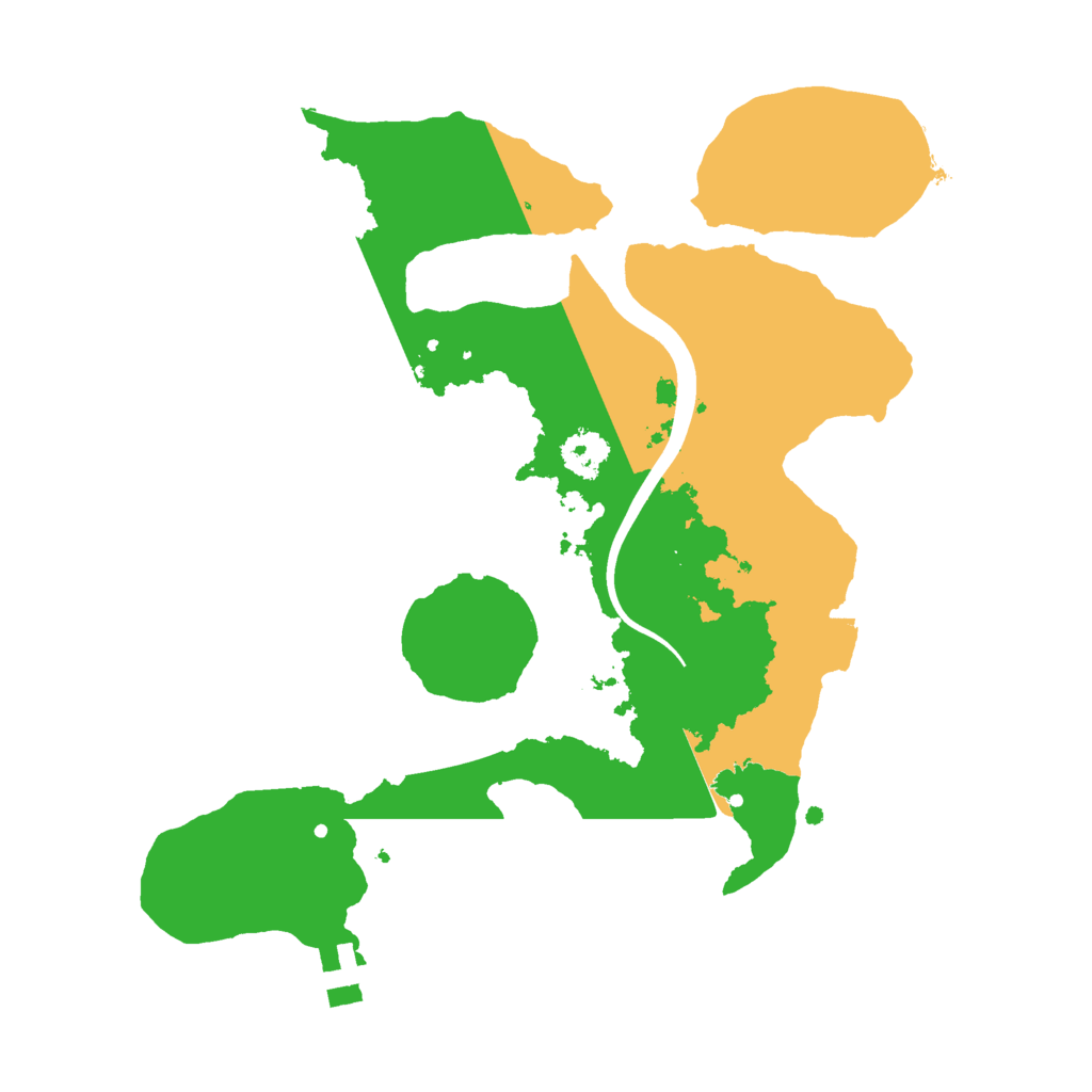 Biome Rust Map: Procedural Map, Size: 2400, Seed: 431772725
