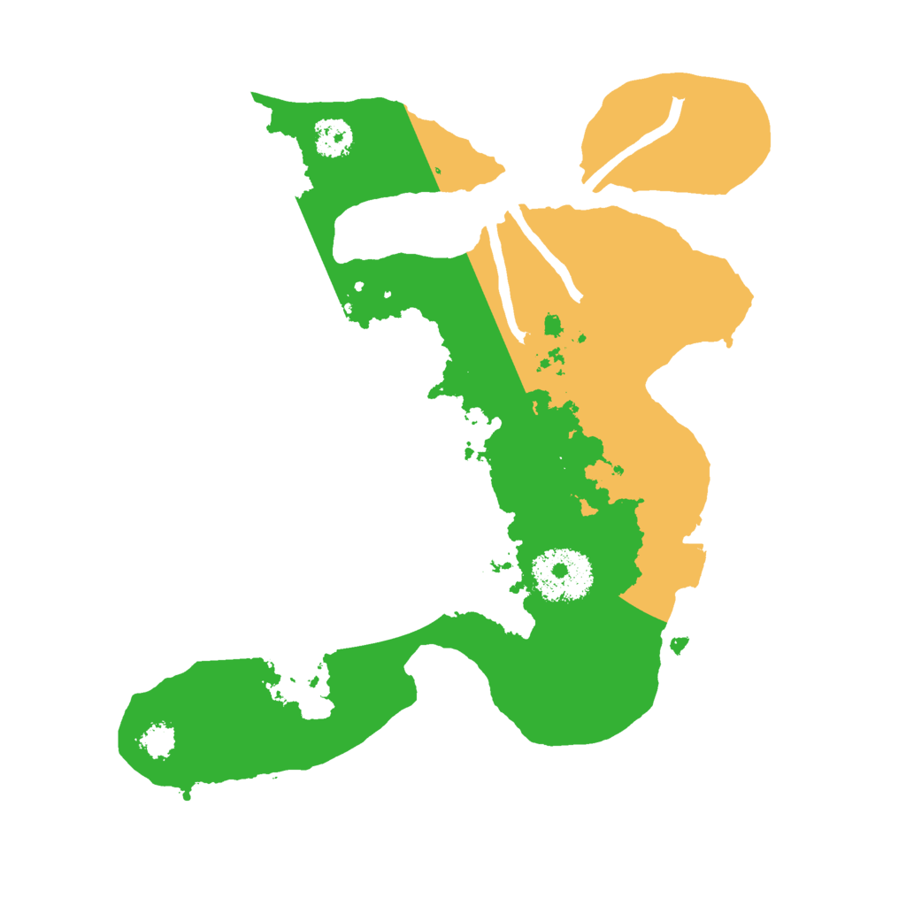 Biome Rust Map: Procedural Map, Size: 2400, Seed: 431772725