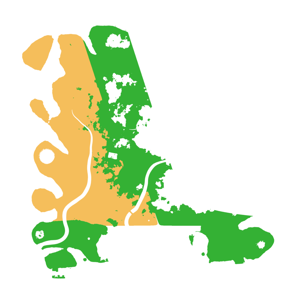 Biome Rust Map: Procedural Map, Size: 3550, Seed: 46491645
