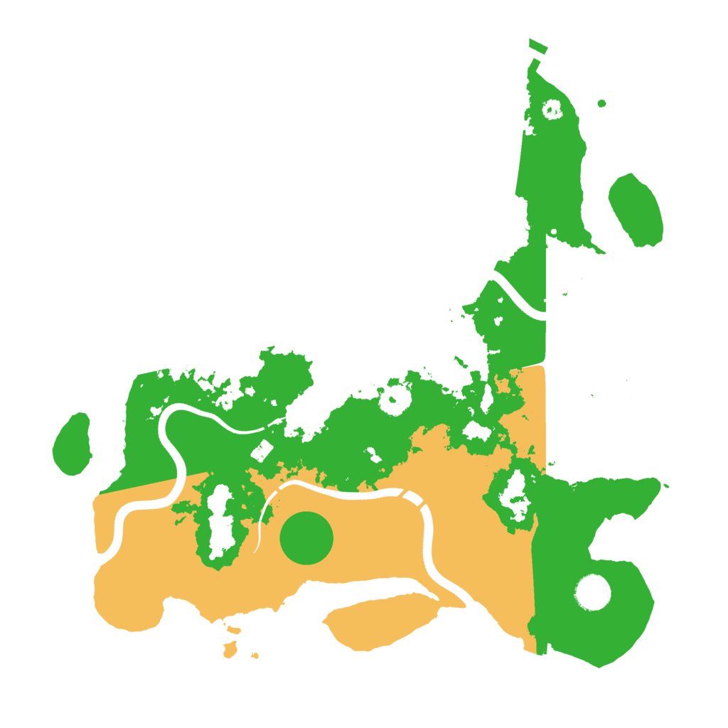 Biome Rust Map: Procedural Map, Size: 3600, Seed: 36635170