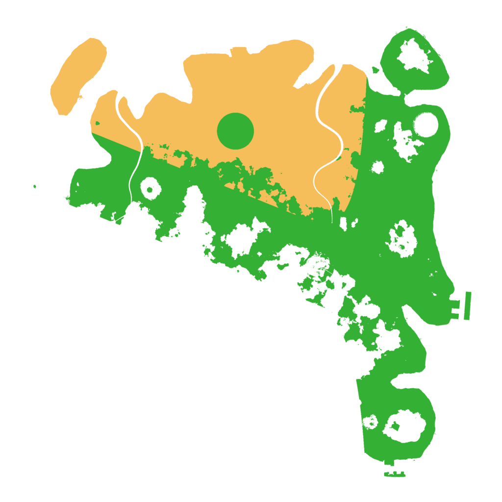 Biome Rust Map: Procedural Map, Size: 3600, Seed: 16924674