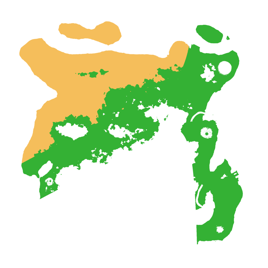 Biome Rust Map: Procedural Map, Size: 3500, Seed: 1135342376