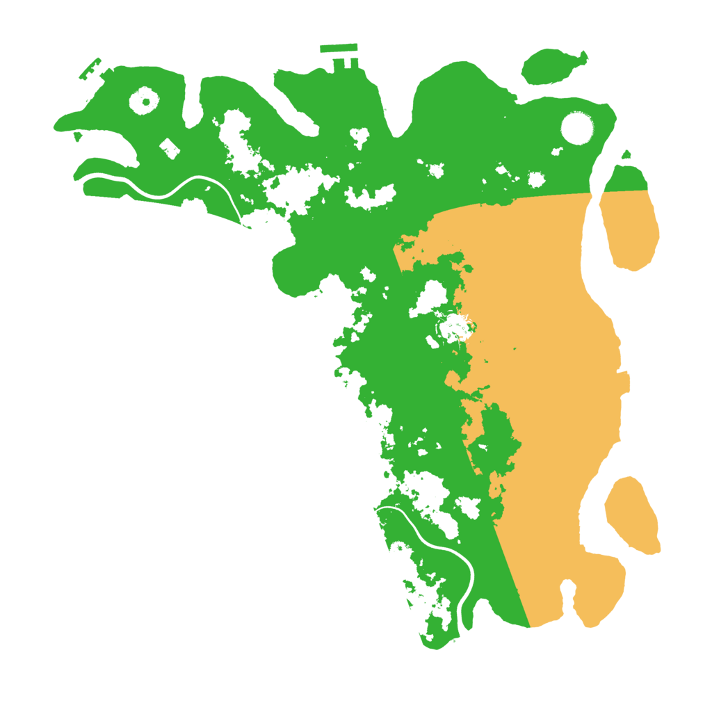 Biome Rust Map: Procedural Map, Size: 3850, Seed: 46181254