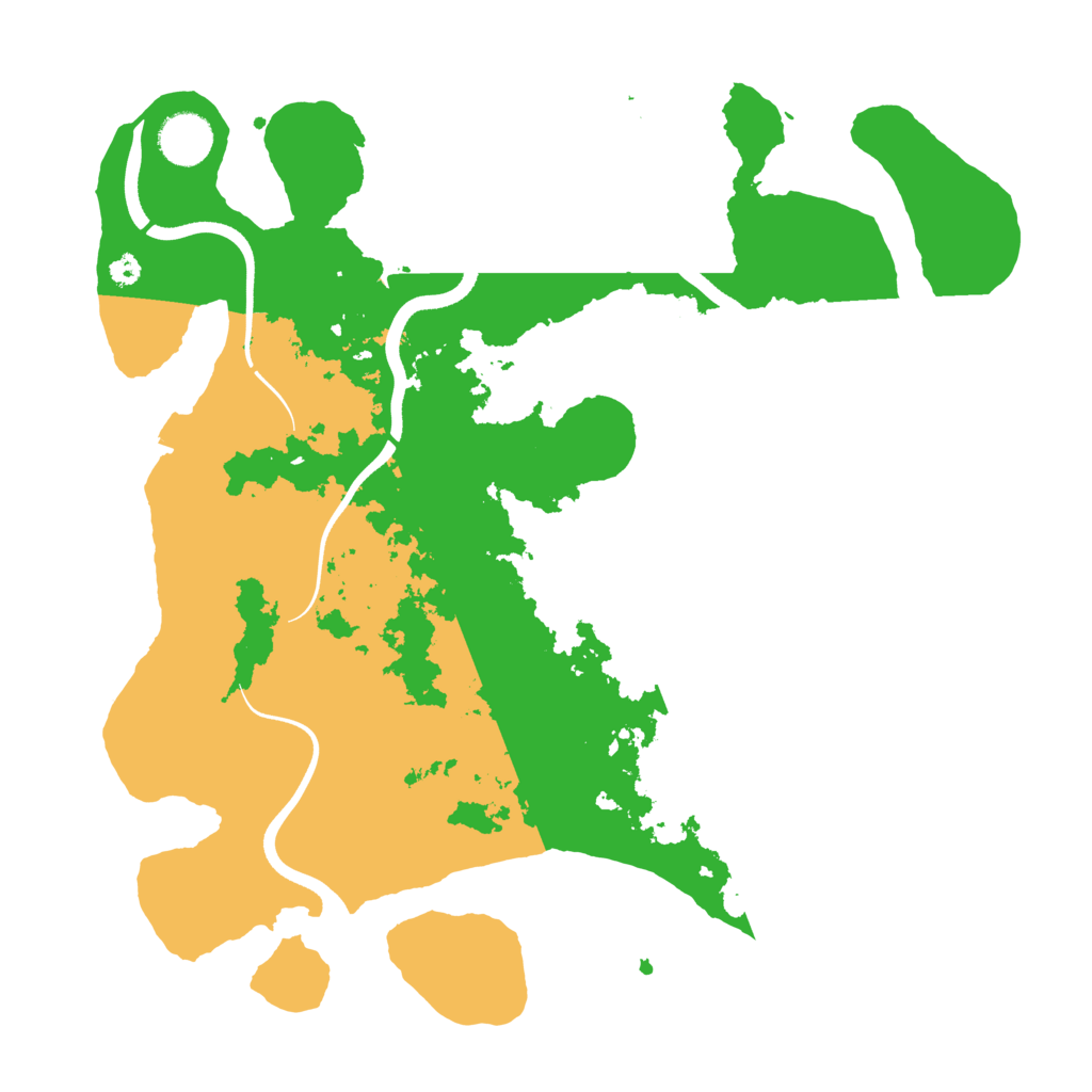 Biome Rust Map: Procedural Map, Size: 3600, Seed: 8705186