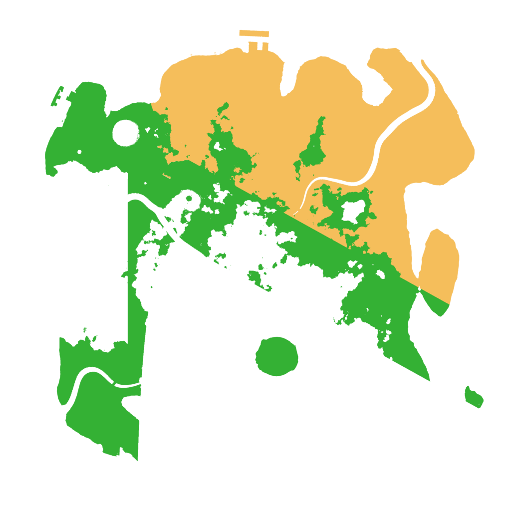 Biome Rust Map: Procedural Map, Size: 3500, Seed: 727814669