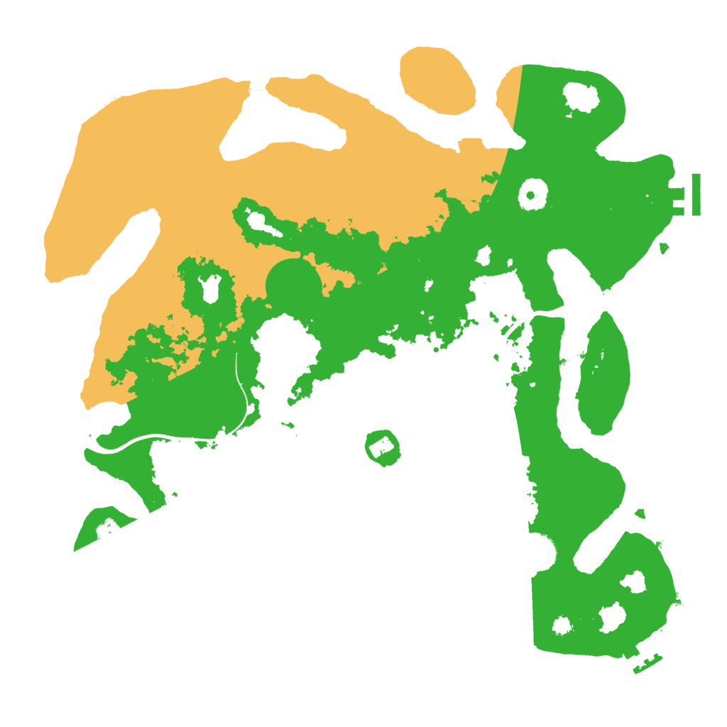 Biome Rust Map: Procedural Map, Size: 3500, Seed: 32568
