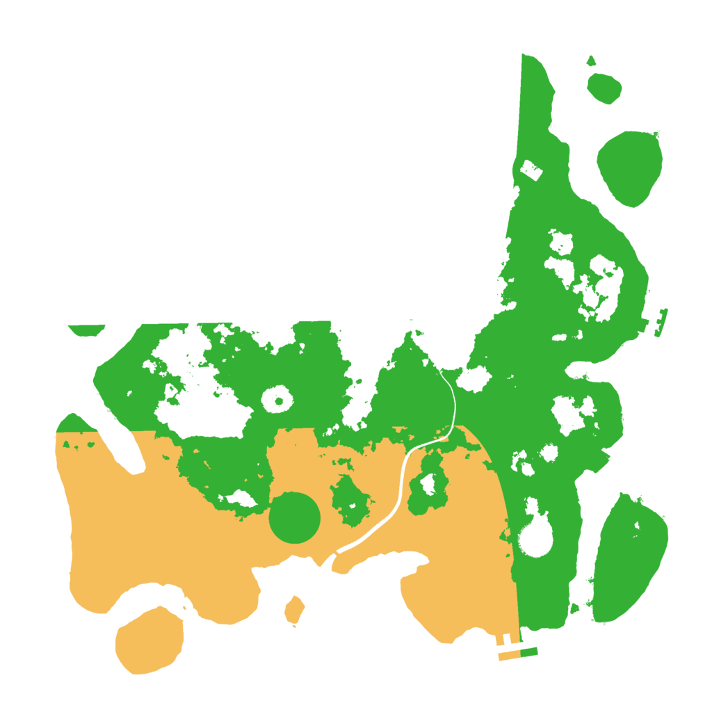 Biome Rust Map: Procedural Map, Size: 3650, Seed: 89366286