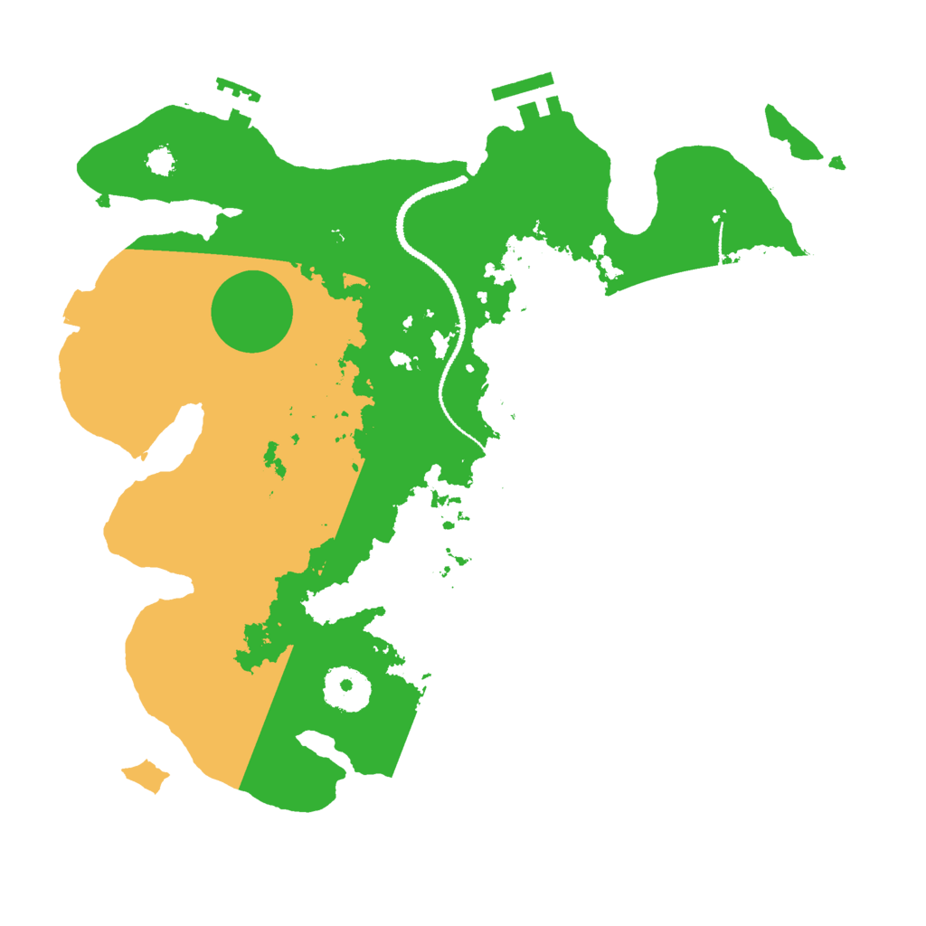 Biome Rust Map: Procedural Map, Size: 3000, Seed: 581365