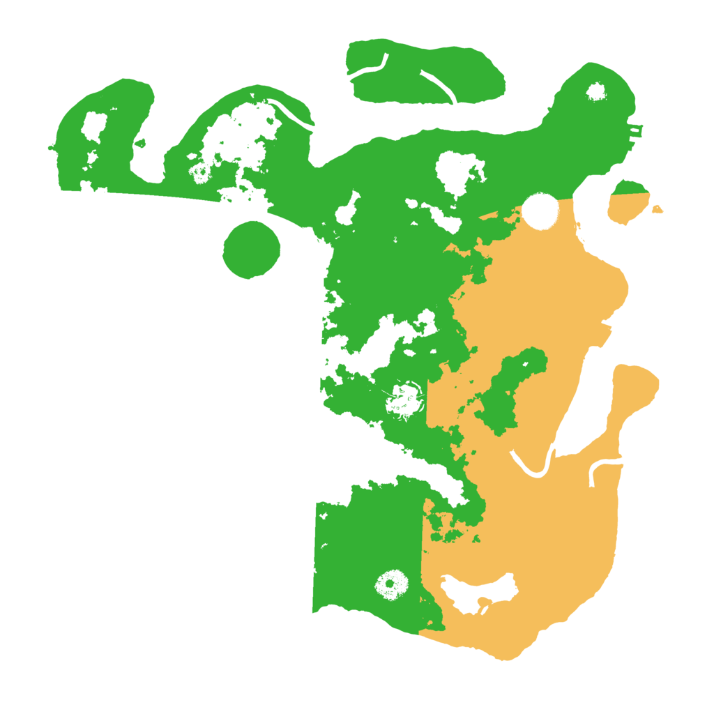 Biome Rust Map: Procedural Map, Size: 3500, Seed: 77858986