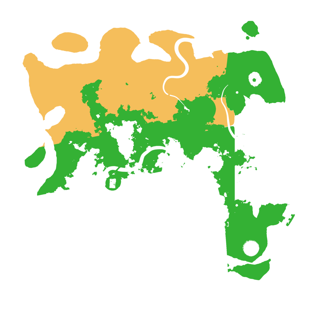 Biome Rust Map: Procedural Map, Size: 3500, Seed: 1919986458