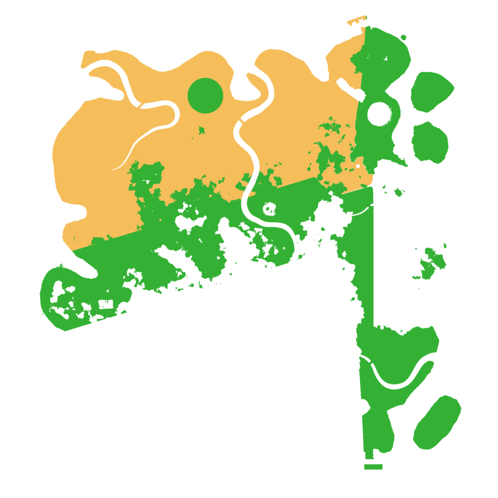 Biome Rust Map: Procedural Map, Size: 3700, Seed: 1754985422