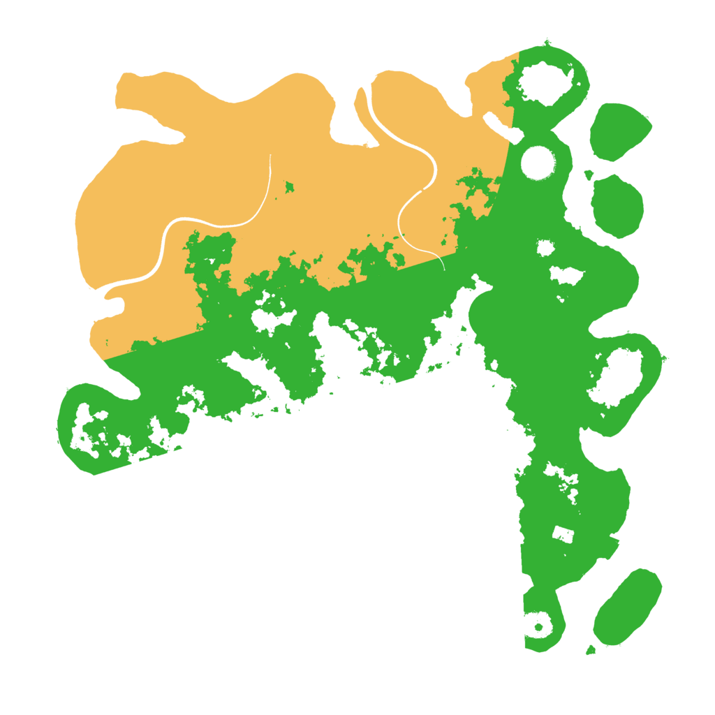 Biome Rust Map: Procedural Map, Size: 3700, Seed: 1754985422