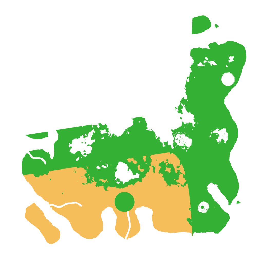Biome Rust Map: Procedural Map, Size: 3500, Seed: 364848422