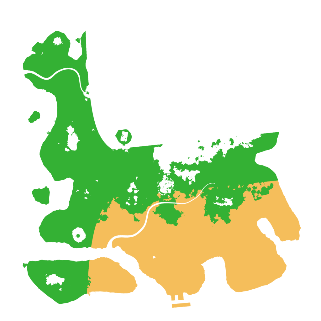 Biome Rust Map: Procedural Map, Size: 3500, Seed: 114314200