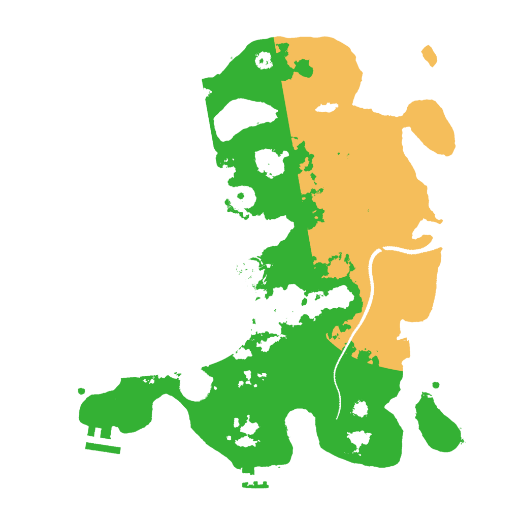 Biome Rust Map: Procedural Map, Size: 3000, Seed: 40570388