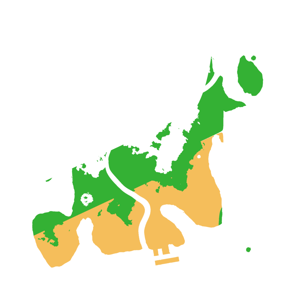 Biome Rust Map: Procedural Map, Size: 2500, Seed: 893994484