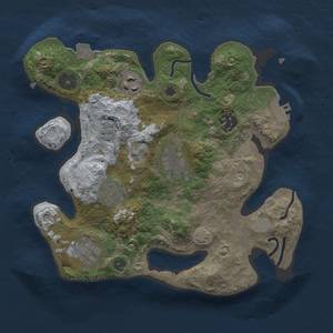 Thumbnail Rust Map: Procedural Map, Size: 2750, Seed: 1251766118, 12 Monuments