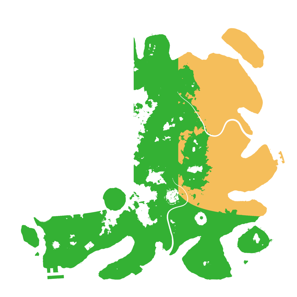 Biome Rust Map: Procedural Map, Size: 3650, Seed: 96488341