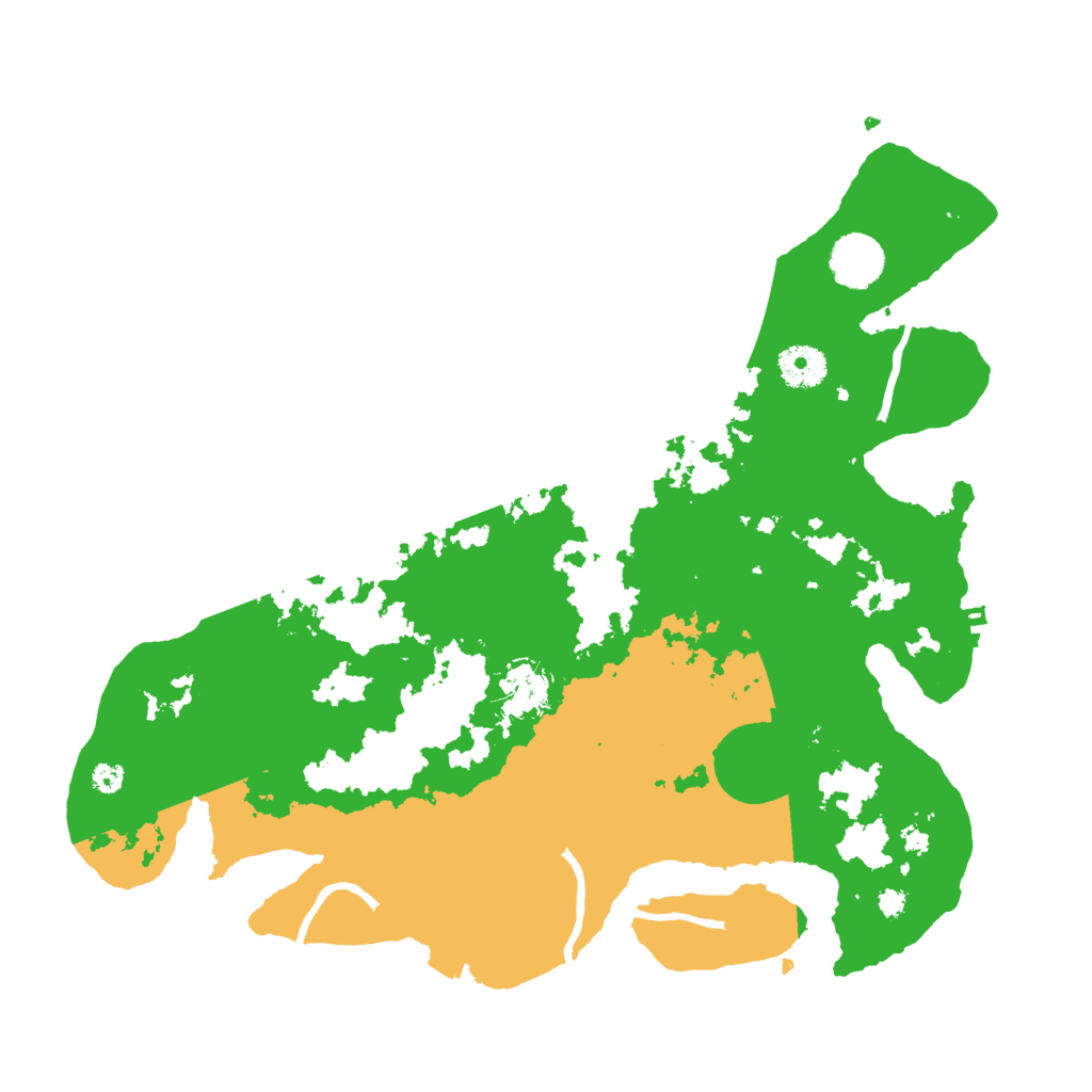 Biome Rust Map: Procedural Map, Size: 3600, Seed: 68995506