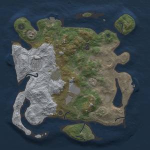 Thumbnail Rust Map: Procedural Map, Size: 3500, Seed: 1282747110, 13 Monuments